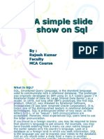 A Simple Slide Show On SQL