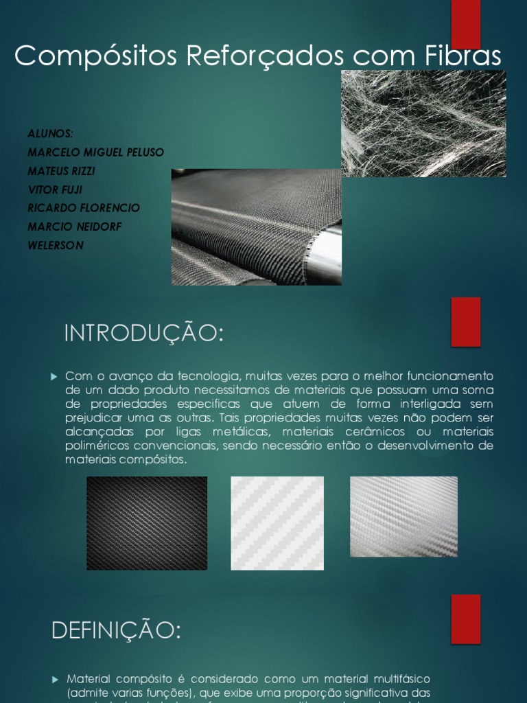 Compósitos Reforçados Com Fibras.. | PDF | Material composto | Estresse ...