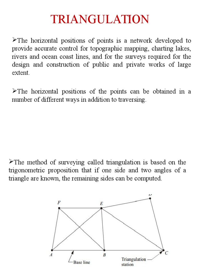 Triangulation Ppt 01 Surveying Triangle