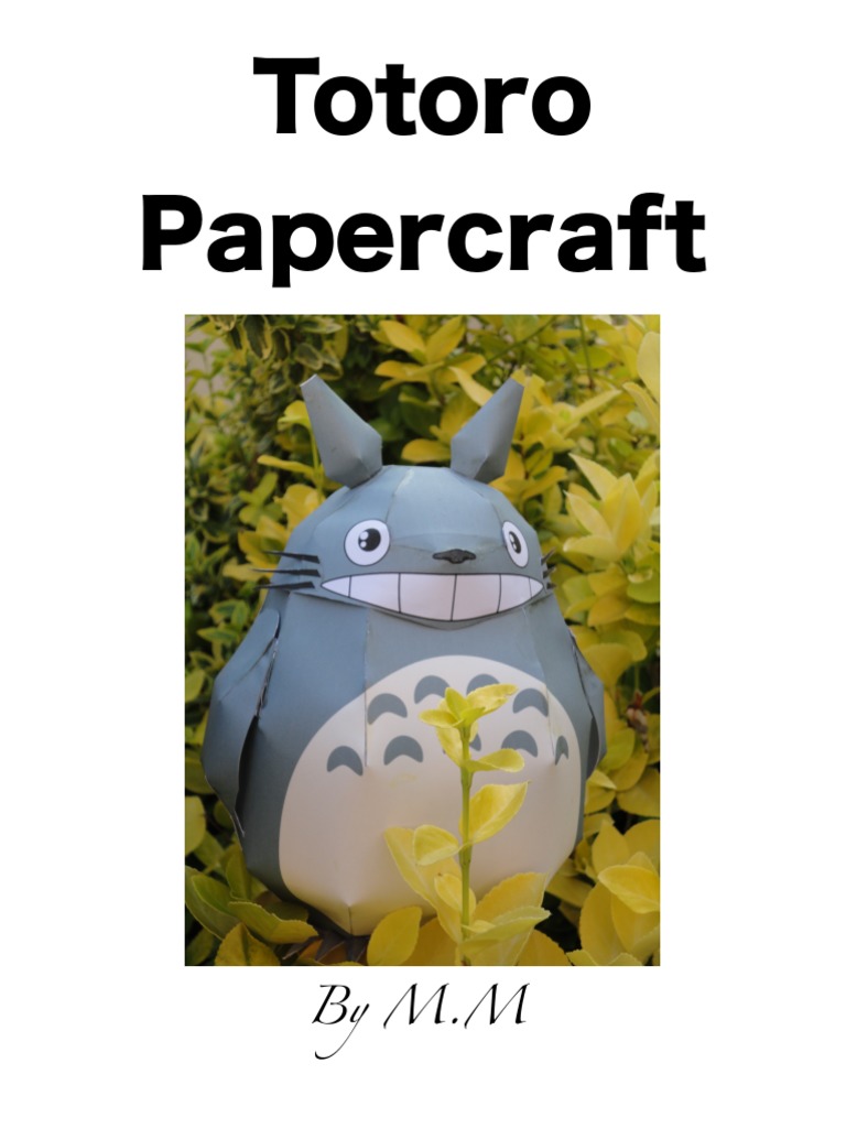 Totoro Papercraft | PDF, image size:768x1024