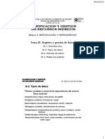 Tema III. Registro y Gestión de Datos Tema III. Registro y Gestión de Datos