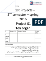 EE 1st Projects - Project 01 - Toy organ