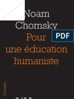 "Pour Une Éducation Humaniste", Noam Chomsky