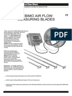 Technical Data Sheet for Air Flow Measuring Blades (TDS