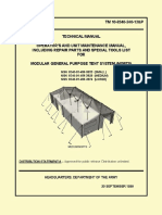 (1999) TM 10-8340-240-12&P Operator's and Unit Maintenance Manual for Modular General Purpose Tent System