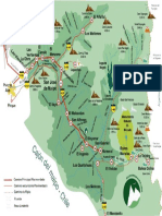 Mapa Cajon Del Maipo