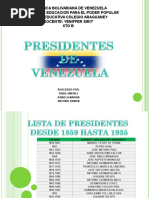 Presidentes d Venezuela