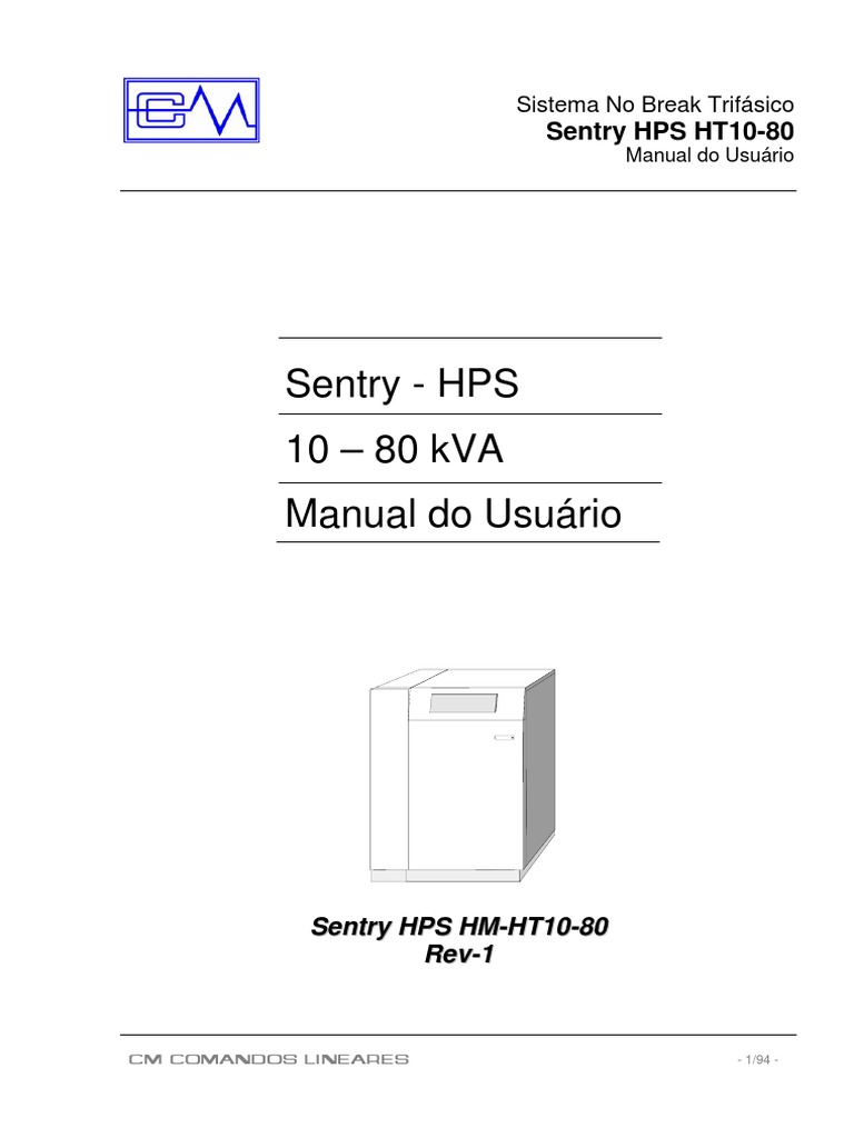 Manual do Sentry HPS HT10-80 | PDF | Temperatura | Física