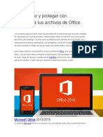 Cómo Cifrar y Proteger Con Contraseña Tus Archivos de Office