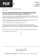 Download Art on Lark postponed due to inclement weather by Relentless Awareness SN314713295 doc pdf