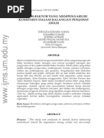 Faktor Faktor Yang Mempengaruhi Komitmen Dalam Kalangan Penjawat Awam Pdf