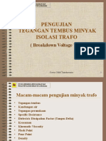 Materi Tegangan Tembus Minyak