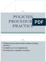 Policies Procedures Practice