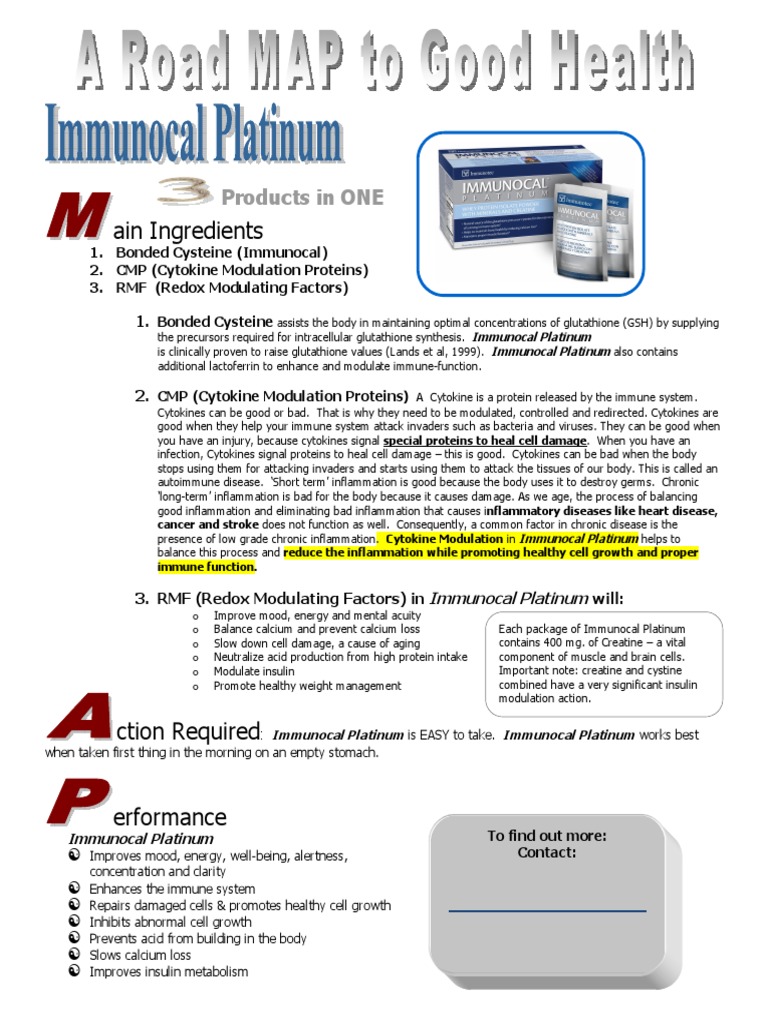 Immunocal Platinum: Benefits and Uses | PDF | Inflammation | Cytokine