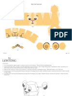 Lion King Nala Cutie Papercraft Printable 0811 FDCOM