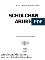 El Codigo Sagrado de Los Judios Shulchan Editorial La Verdad