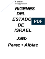 Origenes Del Estado de Israel J M Perez