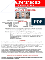 Eric Michael Schuster Wanted Poster