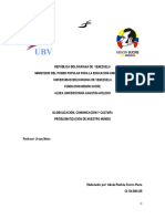 Trabajo Tema I. Problematización de Nuestro Mundo Lunes 19-03-2014