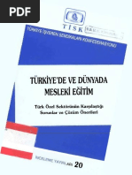 Türkiye'de Ve Dünyada Mesleki Eğitim-TİSK 1997 PDF