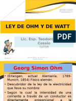 Ley de Ohm y de Watt