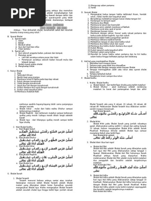 Materi Shalat Pondok Ramadhan