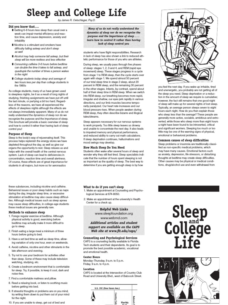 College Sleep Tips & Challenges | PDF | Rapid Eye Movement Sleep | Sleep
