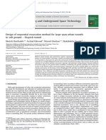 Optimal Excavation Method and Sequencing for Large Urban Tunnels