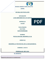 Desarrollo Psicosocial en Los Adolescentes