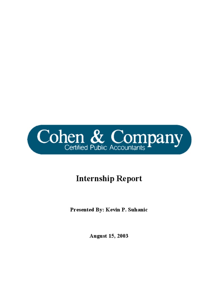 Accounting Internship Report PDF Tax Deduction Taxes