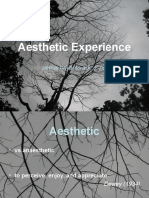 Aesthetic Experience: Petrus Briyanto Adi, S. Psi