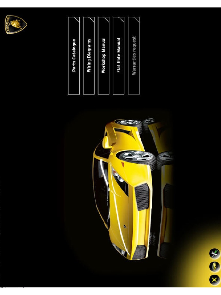 Lamborghini Gallardo Workshop Manual | PDF | Steering