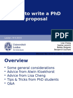 How To Write A PHD Proposal