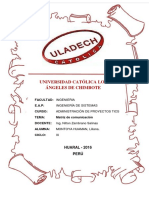 Matriz de Comunicación