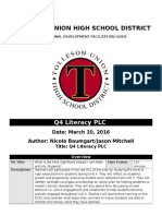 Q4 Literacy PLC Plan 2016