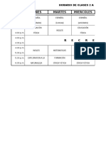 Horario de Clases 2A Cesar