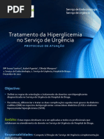 Tratamento Da Hiperglicemia No Serviço de Urgência
