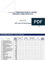 Analisis Tributario Cierre Contable 2015