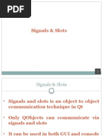 Signals Slots