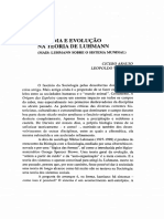 OK - Sistema e Evolução Na Teoria de Luhmann