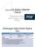 Bahasa Bajau