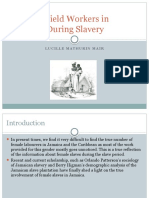 Women Field Workers in Jamaica During Slavery