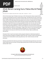 Download Ahok Berani Larang Guru Paksa Murid Pakai Jilbab - KOMPASIANA by Ilham Dary Athallah SN314824323 doc pdf