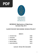 Mechanics of Machines Project