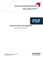 Kyocera Classic Universaldriver Release Note