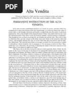 Permanent Instruction of The Alta Vendita