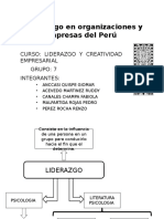 El Liderazgo en Organizaciones y Empresas Del Perú