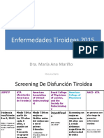 Enfermedades Tiroideas 2015 