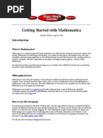 Mathematica Manual
