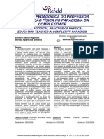 AGOSTINI E BEHRENS 2006 a Pratica Pedagogica Do Professor de Educacao Fisica No Paradigma Da Complexidade